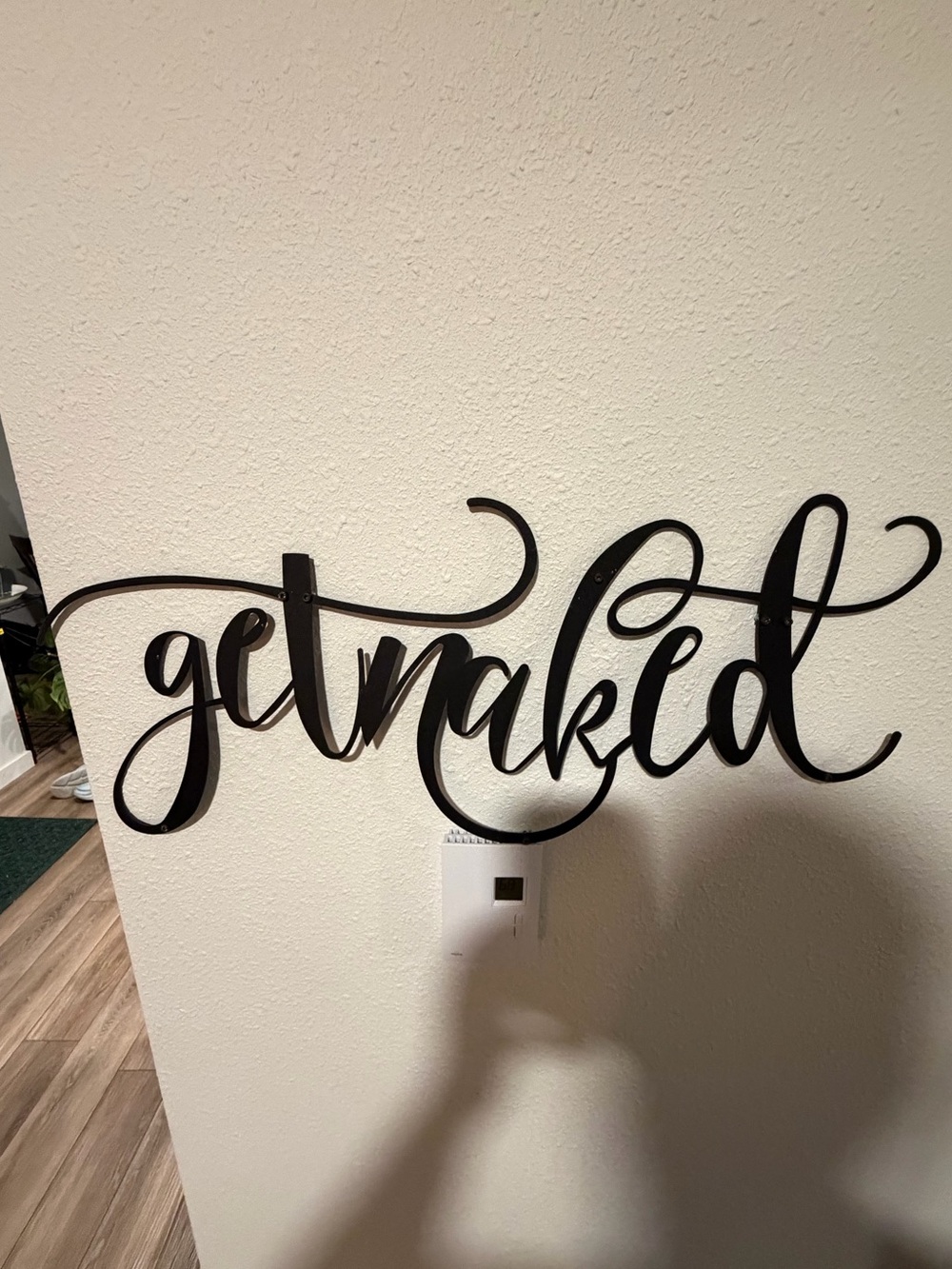 GET NAKED - METAL WALL ART